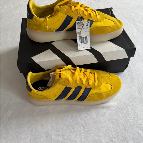 adidas Other - Adidas Men's Yellow and Blue Barreda Sneakers - Size 11.5